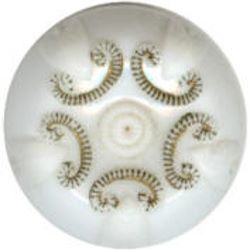 22-1.2 Curvilinear designs - "C" scrolls - white glass